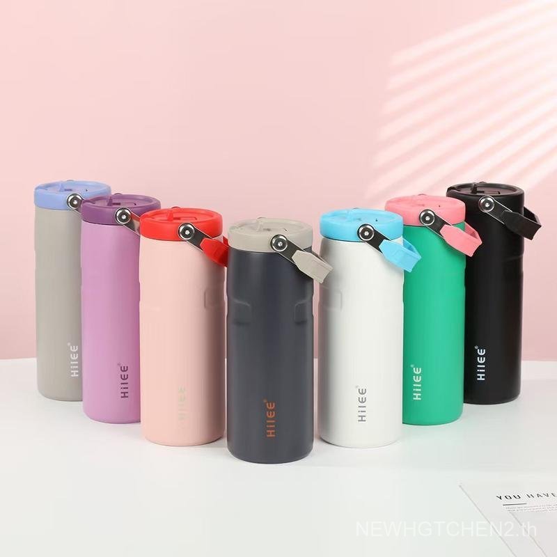 1000ML-ขวดน้ำ HILEE Ice Flow แบบหลอดดูดเปิดฝาได้ มาพร้อมหลอดในตัว ปากกว้าง น้ำหนักเบา และไม่รั่วซึม
