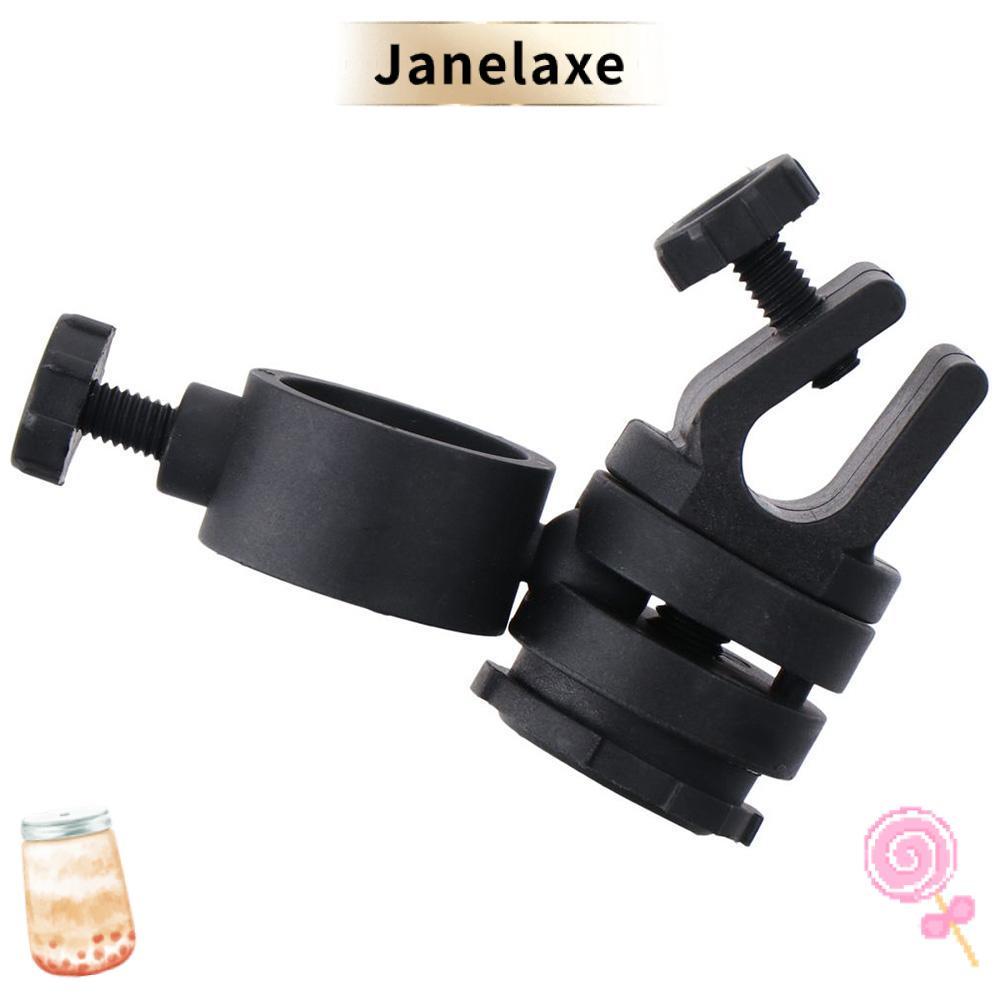 JANELAXE สําหรับหมวกกันน็อค, ที่วางไฟฉายพลาสติกสีดํา, ที่วางหลายมุมที่มีความทนทานอย่างแข็งแกร่ง