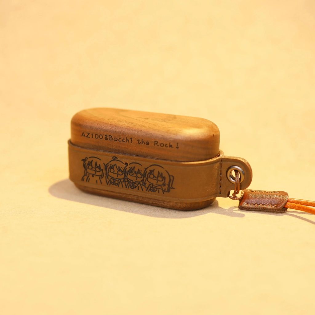 Panasonic Technics EAH-az100 Walnut Genuine Leather Mixed Headphone Protective Case | ไม้ไม้เนื้อแข็งสไตล์ย้อนยุคทนต่อการขีดข่วนที่สมบูรณ์แบบเหมาะสําหรับ EAH-az100/az100