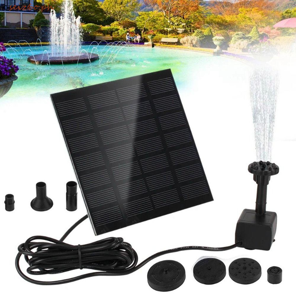 SEIZ6O แผงโซลาร์เซลล์ปั๊มน้ํา, DC Brushless Mini Solar Fountain ปั๊ม, Pond Fountain ภูมิทัศน์ 200L/H