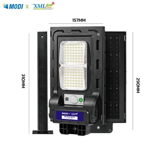 ไฟถนนโซล่าเซลล์ รุ่น MD-SLT27-50W (ขาเหล็ก)(ระบบสว่างค้าง) ของแท้ แบรนด์ MODI x XMLSOLAR