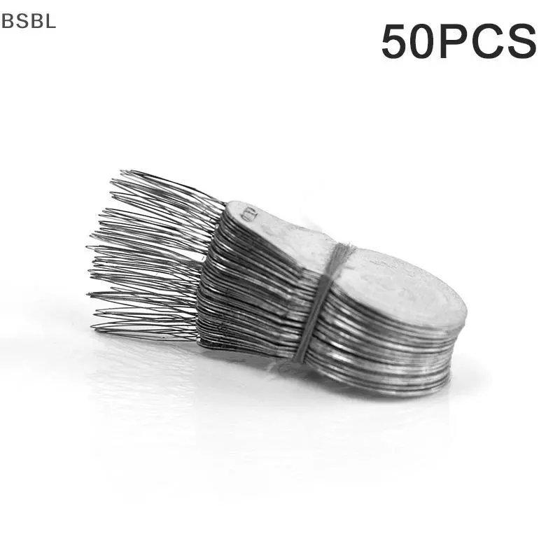 BSBL 50 ชิ้นโบว์ลวดเข็ม Threader เครื่องแทรกด้ายเย็บผ้ามือเครื่องมือ BL