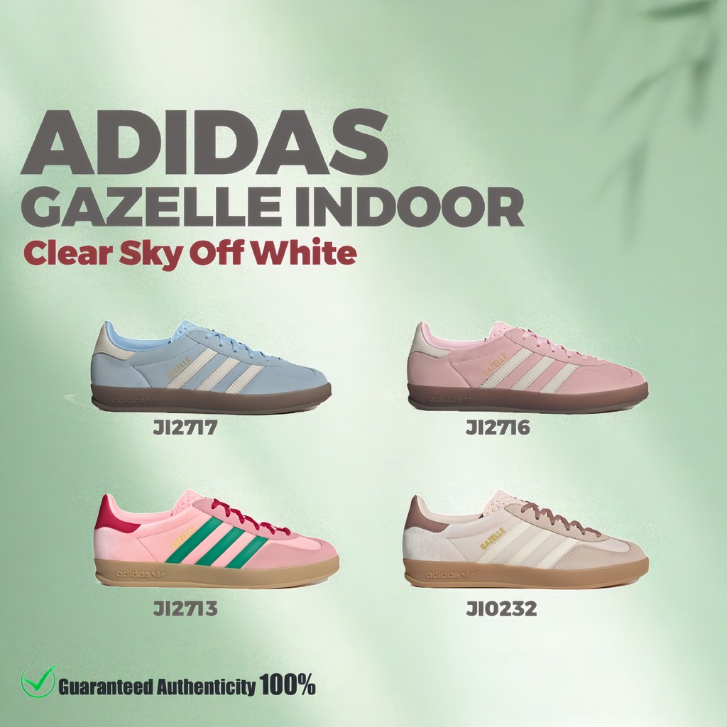 ⭐รองเท้า Adidas Originals Gazelle Indoor ji2716/ji2717/jr0232/ji2713 [ของเเท้ 100%] สะดวกสบาย รองเท้
