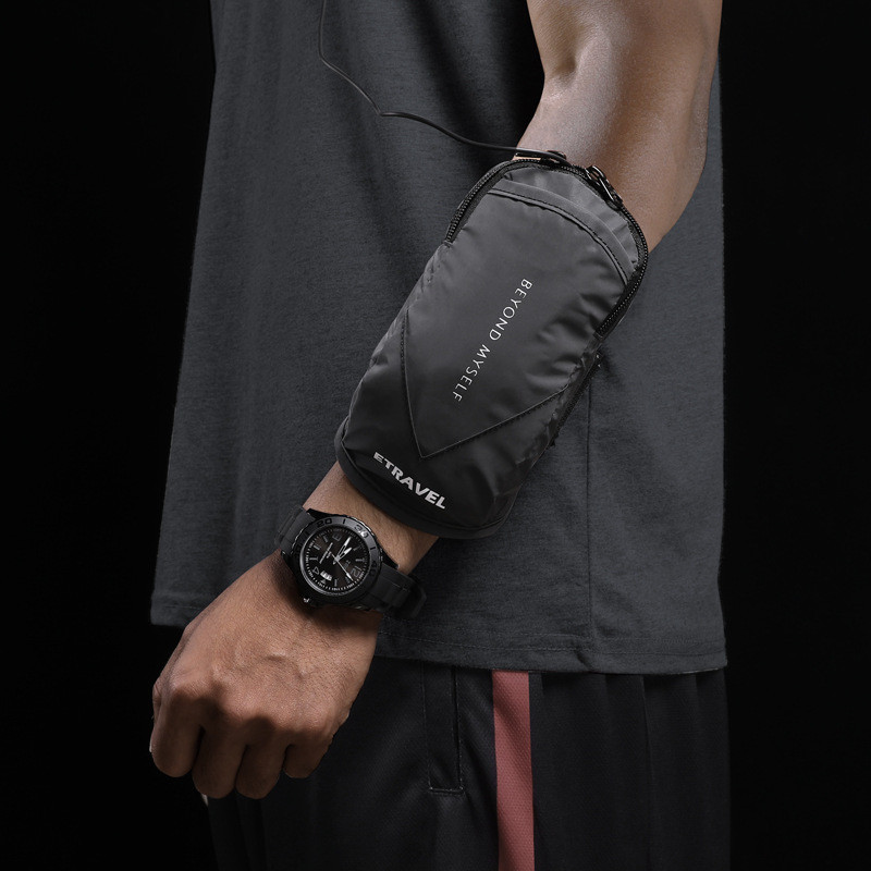 ETRAVEL Running Arm Bag มัลติฟังก์ชั่นน้ําหนักเบากันน้ํา Sweatproof Night Fully สะท้อนแสงฟิตเนสกีฬาก