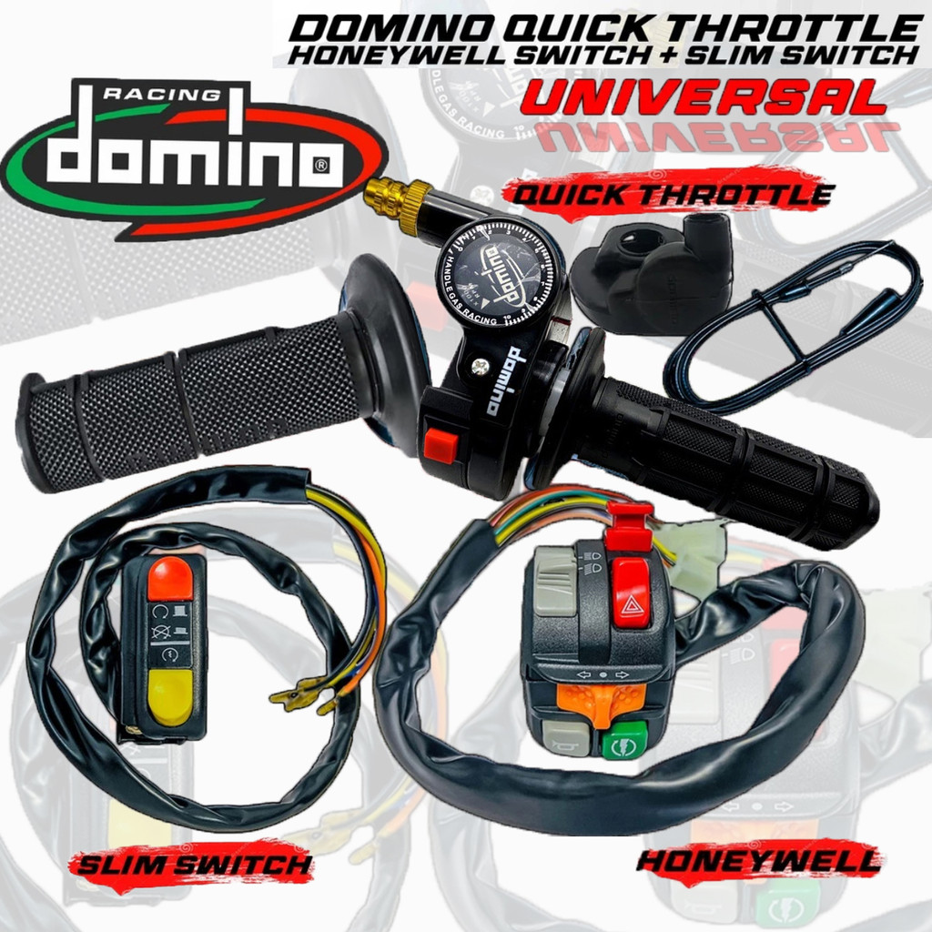 คันเร่งไฟฟ้า DOMINO + สวิตช์ HONEYWELL + สวิตช์ SLIM UNIVERSAL
