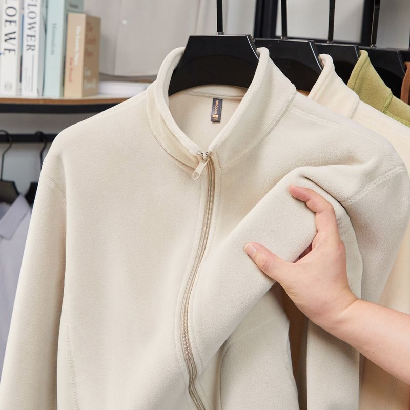 เสื้อแจ็คเก็ตผ้าฟลีซสองด้าน PannoFluxus มีซิป สไตล์ยูนisex คุณภาพพรีเมียม