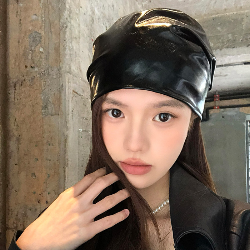 Y2K โบว์สคาร์ฟสีดำสไตล์เกาหลี สำหรับคนชอบแฟชั่นHip-Hopและแต่งตัวไม่เหมือนใคร