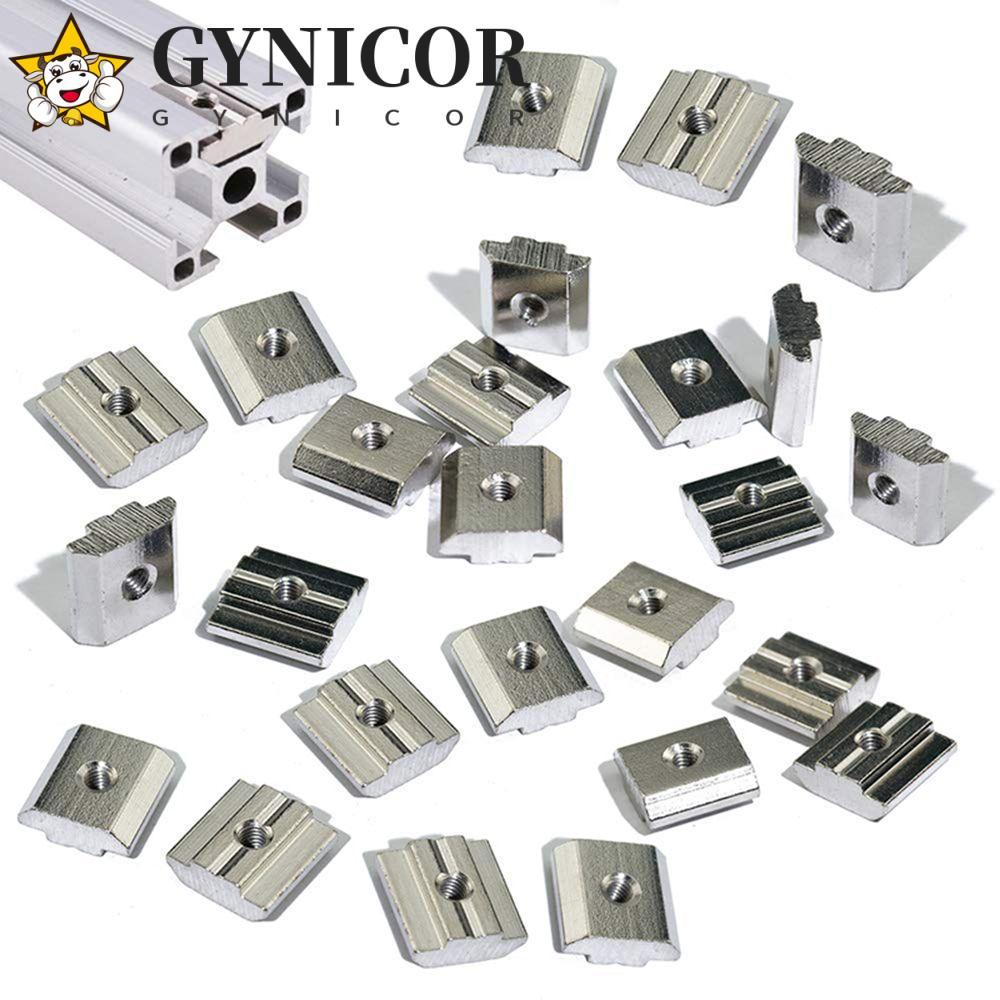 GYNICOR ค้อน Nut อลูมิเนียมโปรไฟล์ T Block T-Track เลื่อน 2020 3030 4040 4545 T Slot Nut