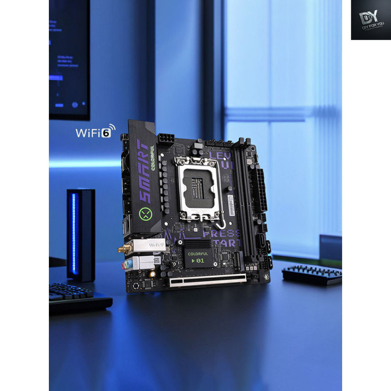 Dfy MAINBOARD (เมนบอร์ด) H610itx Mini 12th Generation 17x17 คอมพิวเตอร์เดสก์ท็อป nas โฮสต์ขนาดเล็กเม