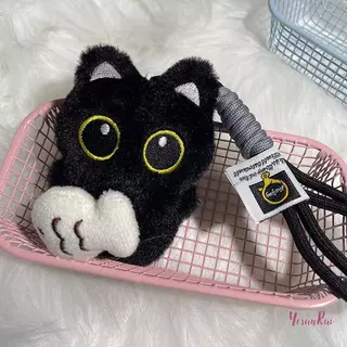 YosunRui] ตุ๊กตาน่ารัก Big Eyed ตุ๊กตาสีดําจี้สาวกระเป๋าเป้สะพายหลังจี้ตุ๊กตากระเป๋าคู่พวงกุญแจโทรศัพท์ Charms กระเป๋าจี้อุปกรณ์เสริมใหม่
