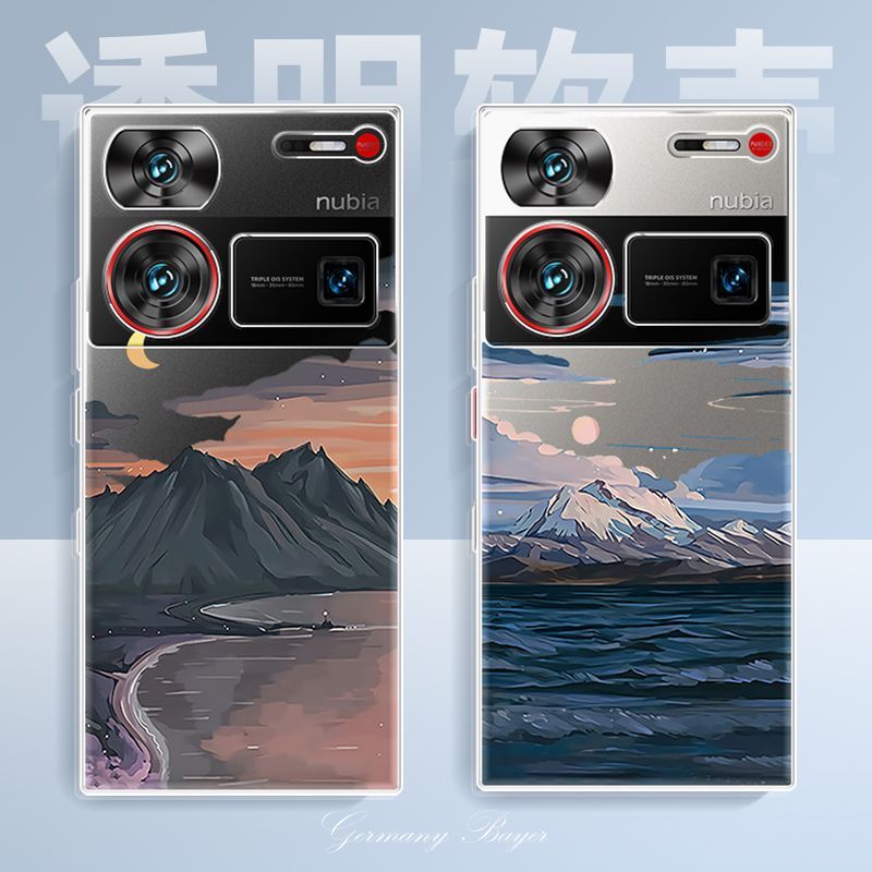 สําหรับเคสโทรศัพท์ Nubia Z60 Ultra ใหม่ Z60 Ultra โปร่งใสทิวทัศน์ Soft Case