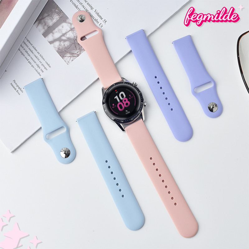 สายยาง 22มม. 20มม. for Samsung Watch Galaxy Watch 7 6 5 4 FE/Garmin/Huawei GT 6/Redmi Watch 5 Active/Amazfit bip 6