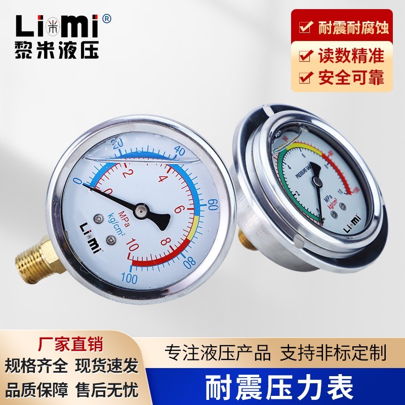 YN60-100KG PT1/4 Pressure Gauge YN60/YN40 Axial/Radial 100-600KG Hydraulic