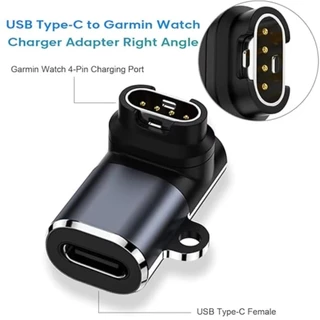 ของมาใหม่！อะแดปเตอร์แปลงที่ชาร์จgarmin type-c สำหรับfenix7 7X 5S 6 6X 6S PRO แบบงอ อุปกรณ์เสริมนาฬิกา