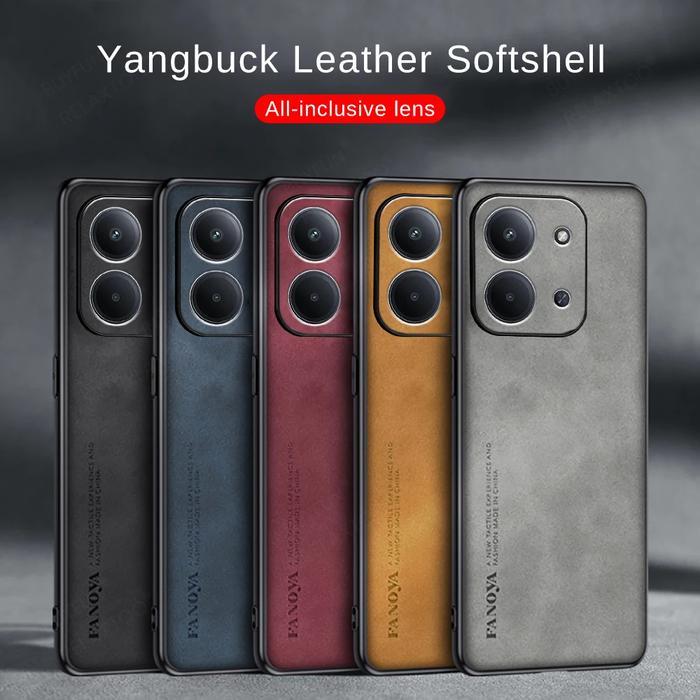 SOFT CASE FANOYA PREMIUM NAPPA LEATHER สําหรับ REDMI 15C