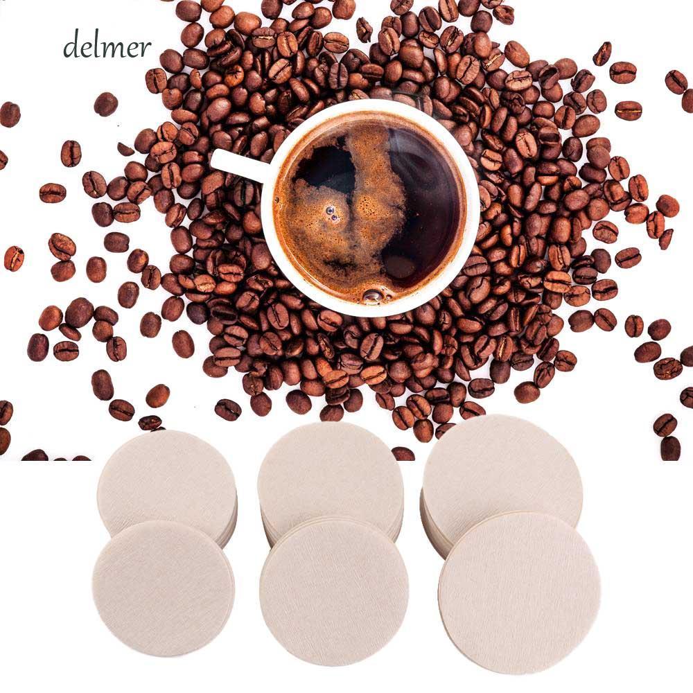 DELMER Cafe กระดาษกรองต่อแพ็ค Espresso 56 มม./60 มม./68 มม.Moka Pot 100 ชิ้นเครื่องมือกรอง