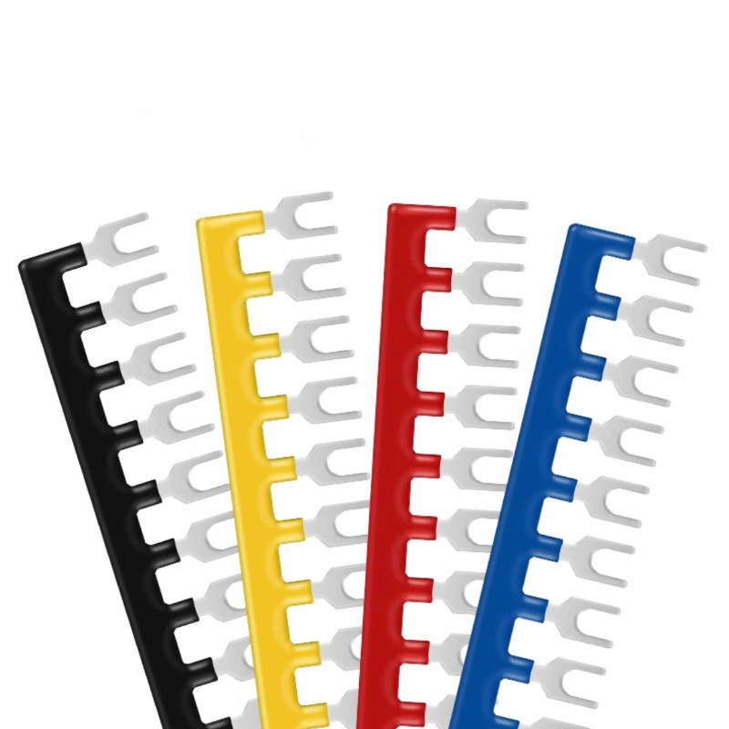 1PCS 10/20/30A สีแดง/สีดําตําแหน่งส้อมประเภท Terminal Strip Jumper Connector กล่องสวิทช์ TBR TBD MIA