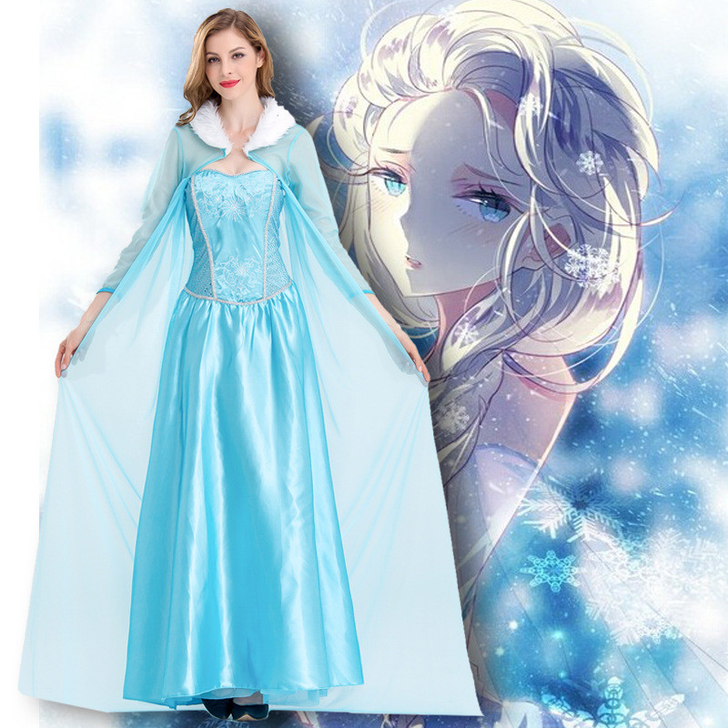 11.17 cS-4XL ฮาโลวีน Frozen คอสเพลย์ Elsa ชุด Masquerade เสื้อผ้าปาร์ตี้ชุดเจ้าหญิง Elsa