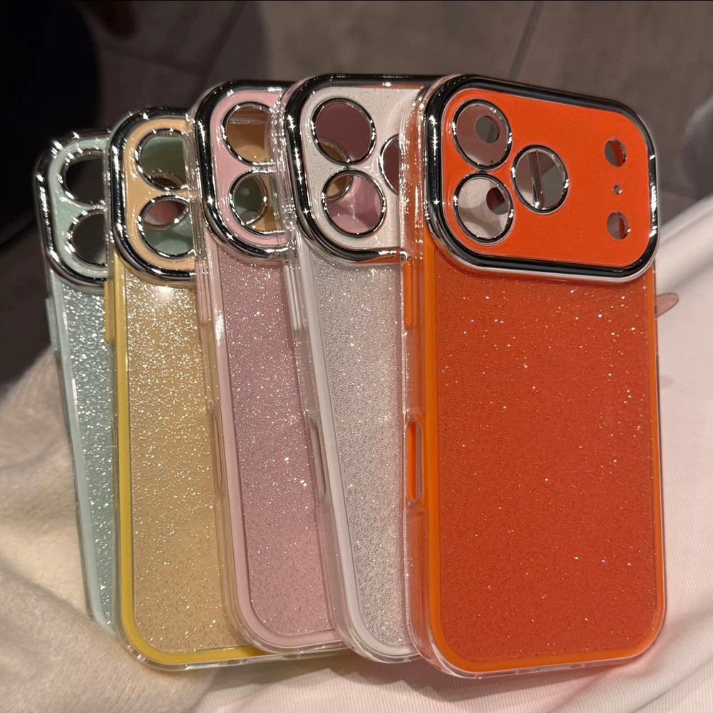 แวววาว 2 ใน 1ชุบอะคริลิคเคสโทรศัพท์สําหรับ ไอโฟน 17 มือโปร สูงสุด 17 อากาศ 16 บวก 15 14 13 12 11 กันกระแทกป้องกันปลอก ราคา ถูกที่สุด ดีลบีเคเค แกลเลอรีภาพที่ 7
