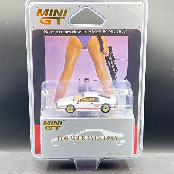 MINIGT Lotus Esprit Turbo White "For Your Eyes Only"/ English Blister Packaging