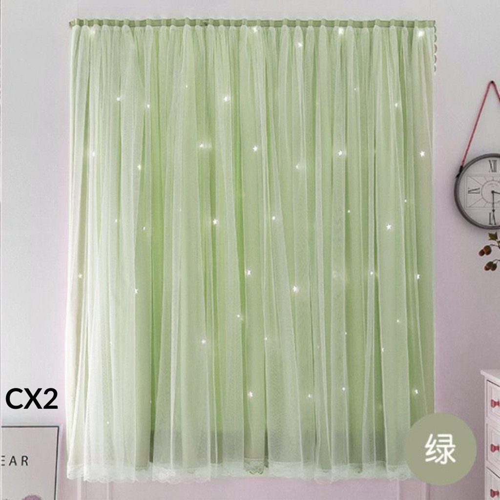 แนะนำ ผ้าม่าน ผ้าม่านสองชั้น (ม่านหน้าต่าง) คลาสสิค หรูหรา ม่านโปร่งแสง สีพื้น ม่านกั้นห้อง ม่านตีนตุ๊กแก พร้อมส่ง ราคาพิเศษ มีเก็บเงินปลายทาง