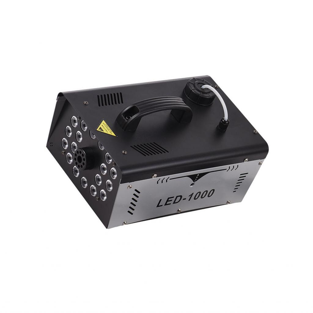 Musicbase-MY SIUKE หมอกเครื่องกลางแจ้ง 18 ไฟ LED 13 สี 1000W 5000CFM ควันสําหรับฮาโลวีนวันหยุดงานแต่