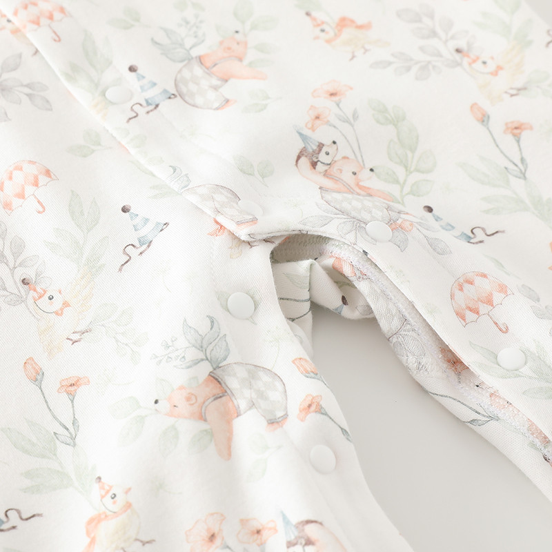 ชุดจั๊มสูทเด็กสไตล์คลาสสิก ทำจากผ้าฝ้ายแท้ เหมาะสำหรับทารกแรกเกิด - รูปที่ 3