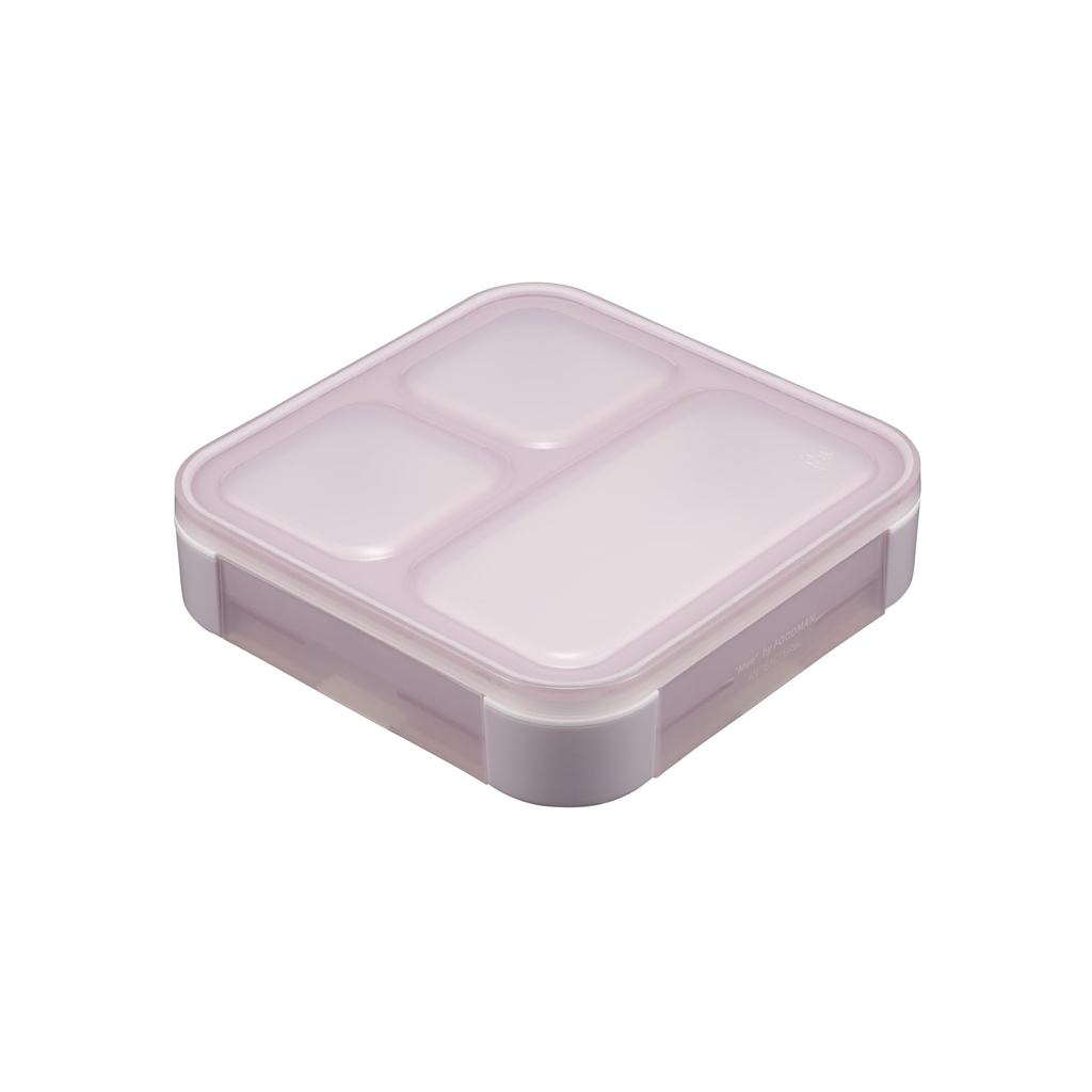 CB Japan Foodman Bento Box Standable and Portable Slim Bento Box Mee 500ml [Antibacterial] Purple Le