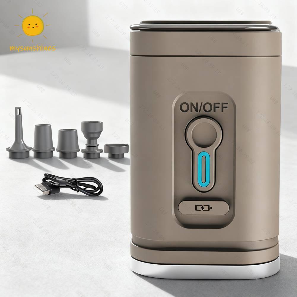 ☀Ms Camping Light ปั๊มลมขนาดเล็ก 4000Pa USB ชาร์จสําหรับ Air Boat แหวนว่ายน้ํา D