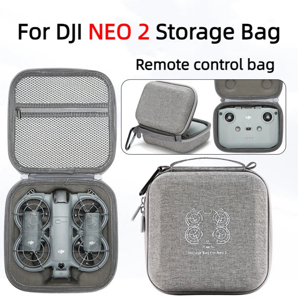 สําหรับ DJI Neo2 ถุงเก็บ RC-N3 รีโมทคอนโทรลกระเป๋า Anti Drop และความดันทนกล่องเก็บเครื่องเดี่ยว Neo2 โฮสต์กระเป๋ามือถือกล่องเปลือกแข็ง