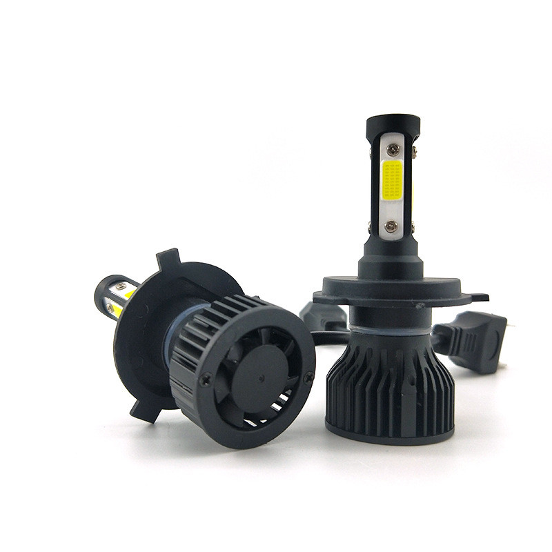 วินาทีใหม่ไฟหน้ารถ LED H11X7 สี่ด้าน 12V รถ COBV7 สี่ด้านระยะทางใกล้ One H4 แสงสีขาว 6,000K