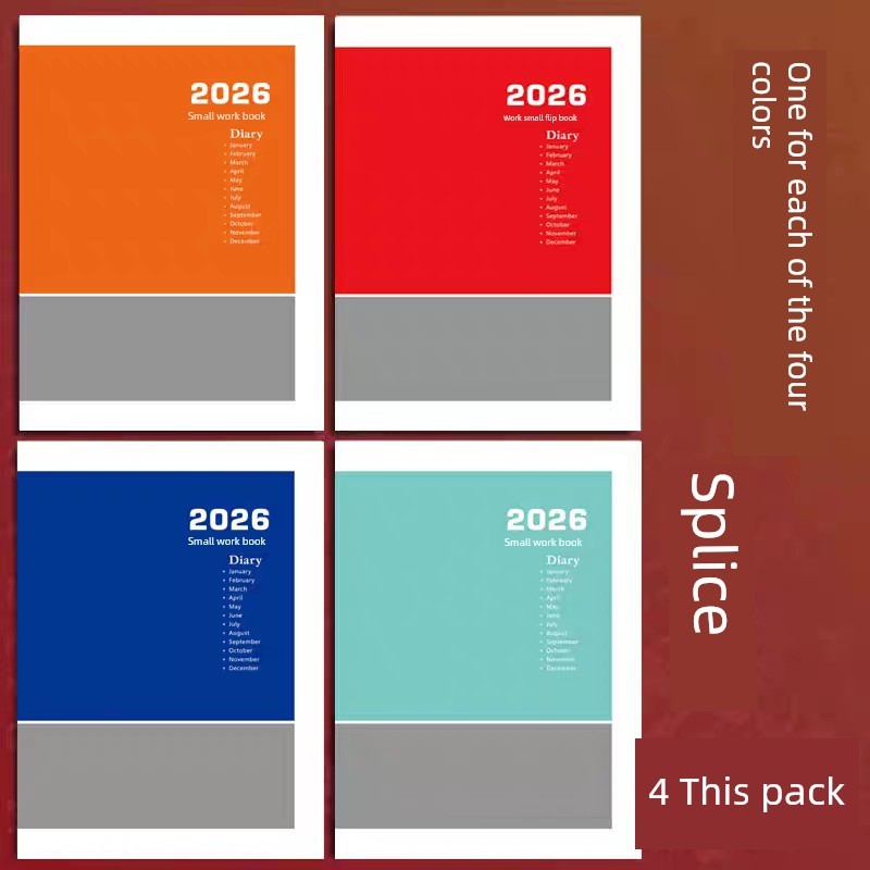 สมุดแพลนเนอร์ แพลนเนอร์ 2026 2026สมุดบันทึกงานเลขานุการสมุดบันทึกแผนการทำงานสมุดตารางการทำงานสมุดบัน