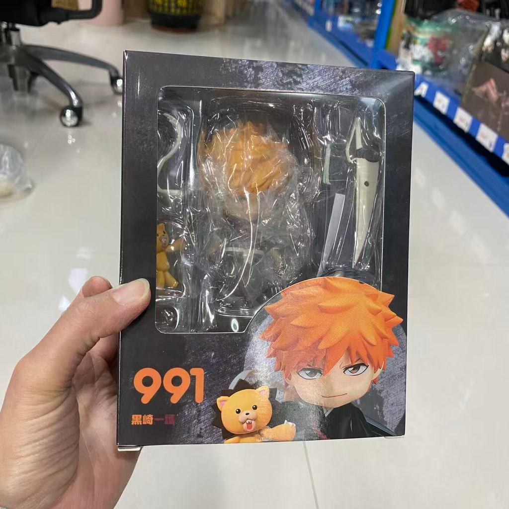 โมเดลฟิกเกอร์ PVC Nendoroid 991 Bleach Kurosaki Ichigo GSC ของเล่นสะสม สําหรับเด็ก