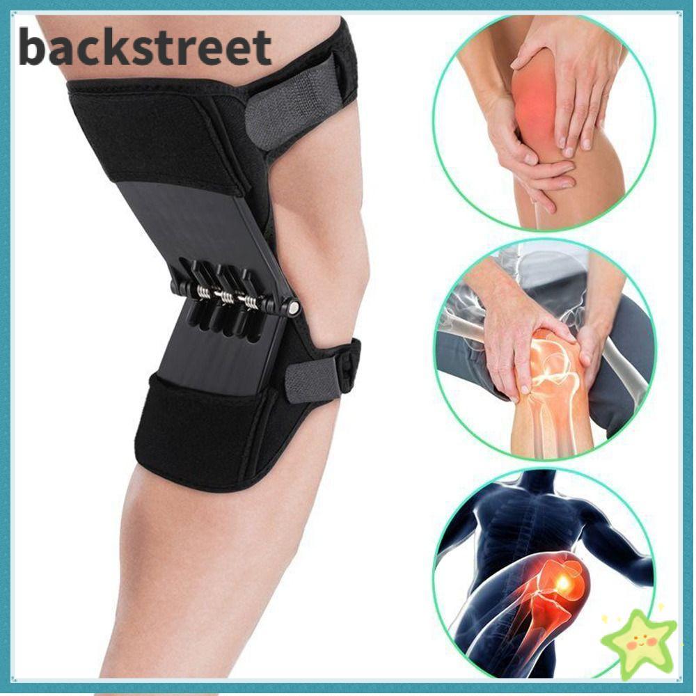 เข็มขัดพยุงเข่า.Spring Powered Knee Support เพิ่มพลังการเคลื่อนไหวเข่า สำหรับการปีนเขาและวิ่ง