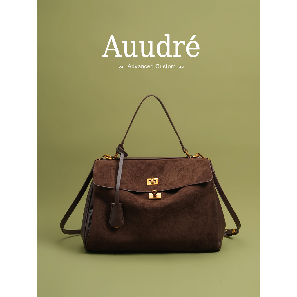 Auure กระเป๋าสะพายข้างทรงคลาสสิกสำหรับสตรี พื้นที่เก็บของมาก
