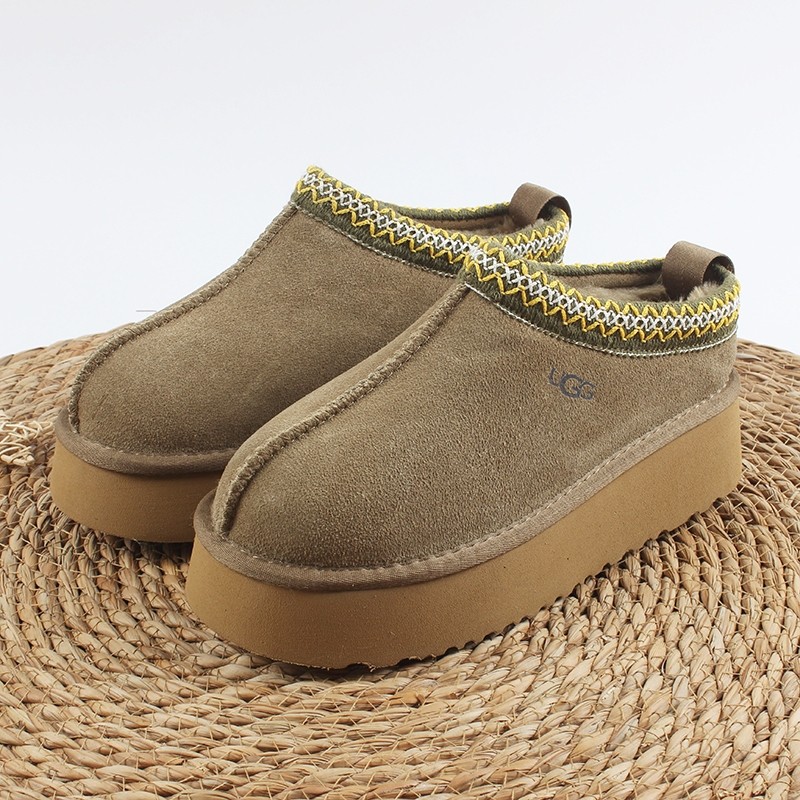 Classic Round Toe Thick Soled Warm Plush Snow Boots - UGG Style 35-45 no boxbox(shoes)%จัดส่งทันทีใน