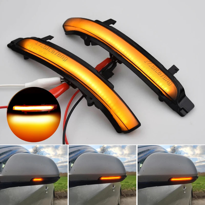 2PCS แบบไดนามิก LED Blinker สําหรับ skoda Octavia 1Z3 Hatchback 2009-2013 1Z5 Estate 2009-2012 Flash