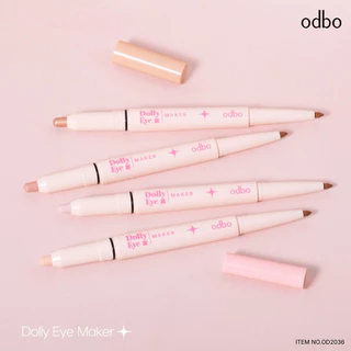 ODBO Dolly Eye Maker โอดีบีโอ ดอลลี่ อายเมคเกอร์ ปากกาวาดดอลลี่อาย ชิมเมอร์ ตากลมโต เขียนง่าย สีสวย ละมุน OD2036