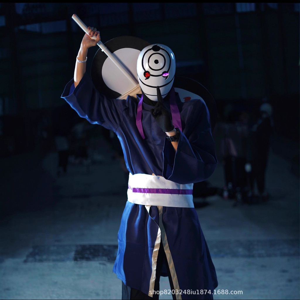 ชุดคอสเพลย์โอบิโตะชาย มาพร้อมหน้ากากสีขาว | Obito Costume with White Mask