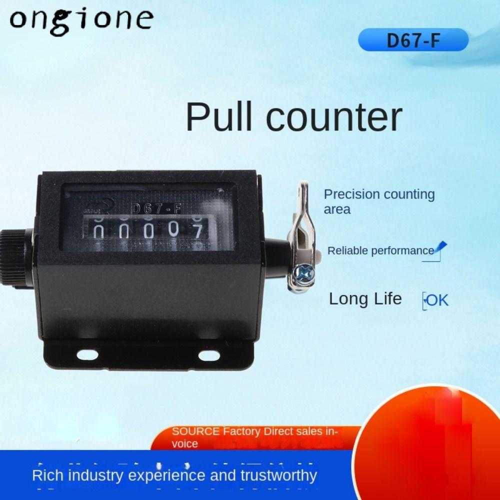 ONGIONE Mechanical Resettable Counter D67-F โลหะดึงจังหวะสําหรับกดการพิมพ์ดึงเคาน์เตอร์