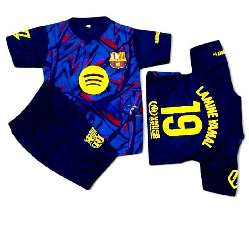 //LATEST BARCA LAMINE YAMAL BOYS FOOTBALL JERSEY SET AGES 1-15 YEARS BARCA BOYS JERSEY