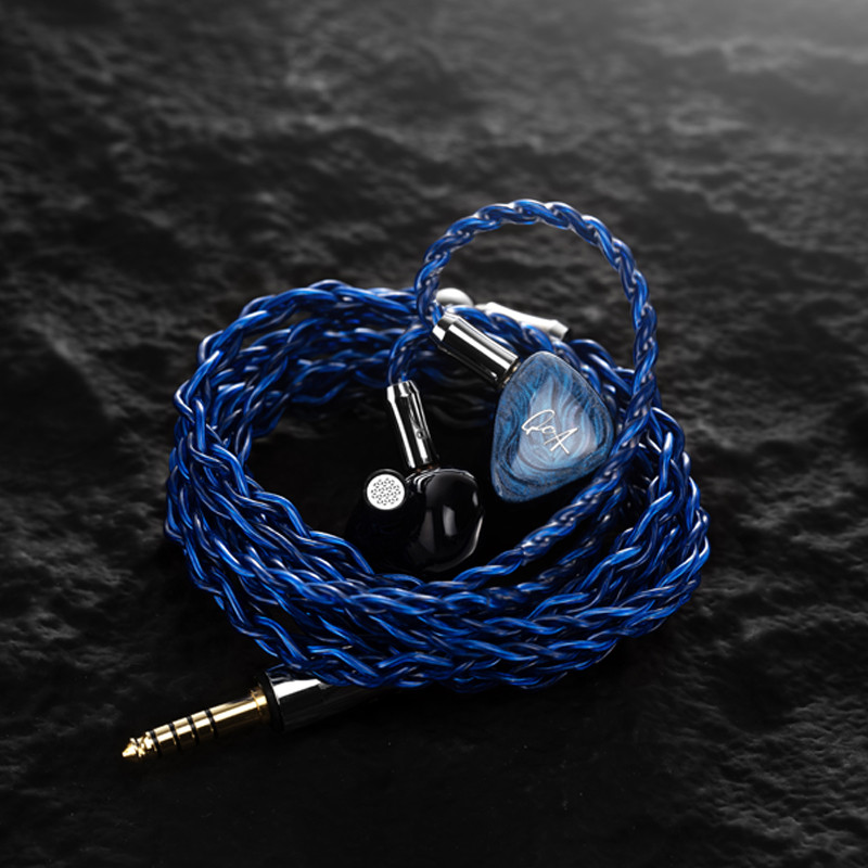 QOA MistyBlue 2DD 2BA Hybrid Hifi Music Monitor สตูดิโอ Audiophiles In Ear หูฟังแบบมีสายหูฟังแบรนด์ร่วมโดย Blue Well Ai Lu ราคา ถูกที่สุด ดีลบีเคเค แกลเลอรีภาพที่ 4