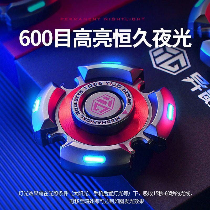 PIFY fidget spinner  ของเล่นคลายเครียด  Fidget Spinner  โลหะเรืองแสง  Fidget Spinner  หมุนได้เรืองแส