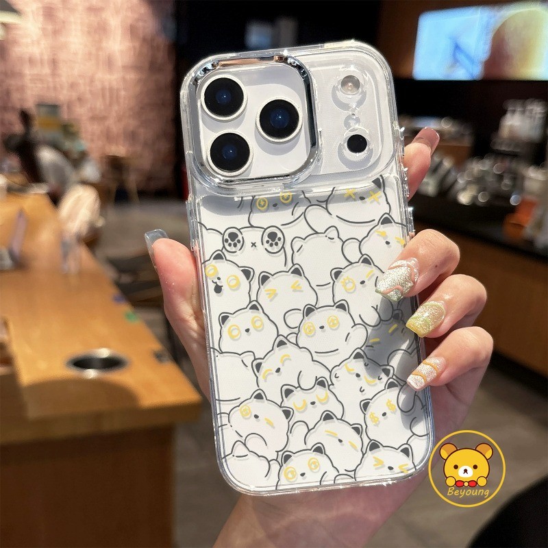 การ์ตูนตลกแมวเคสโทรศัพท์สําหรับVivo Y400 Pro Y300 Plus Y300i Y300T Y200 GT Y200i Y200E Y100 Y19S Y72