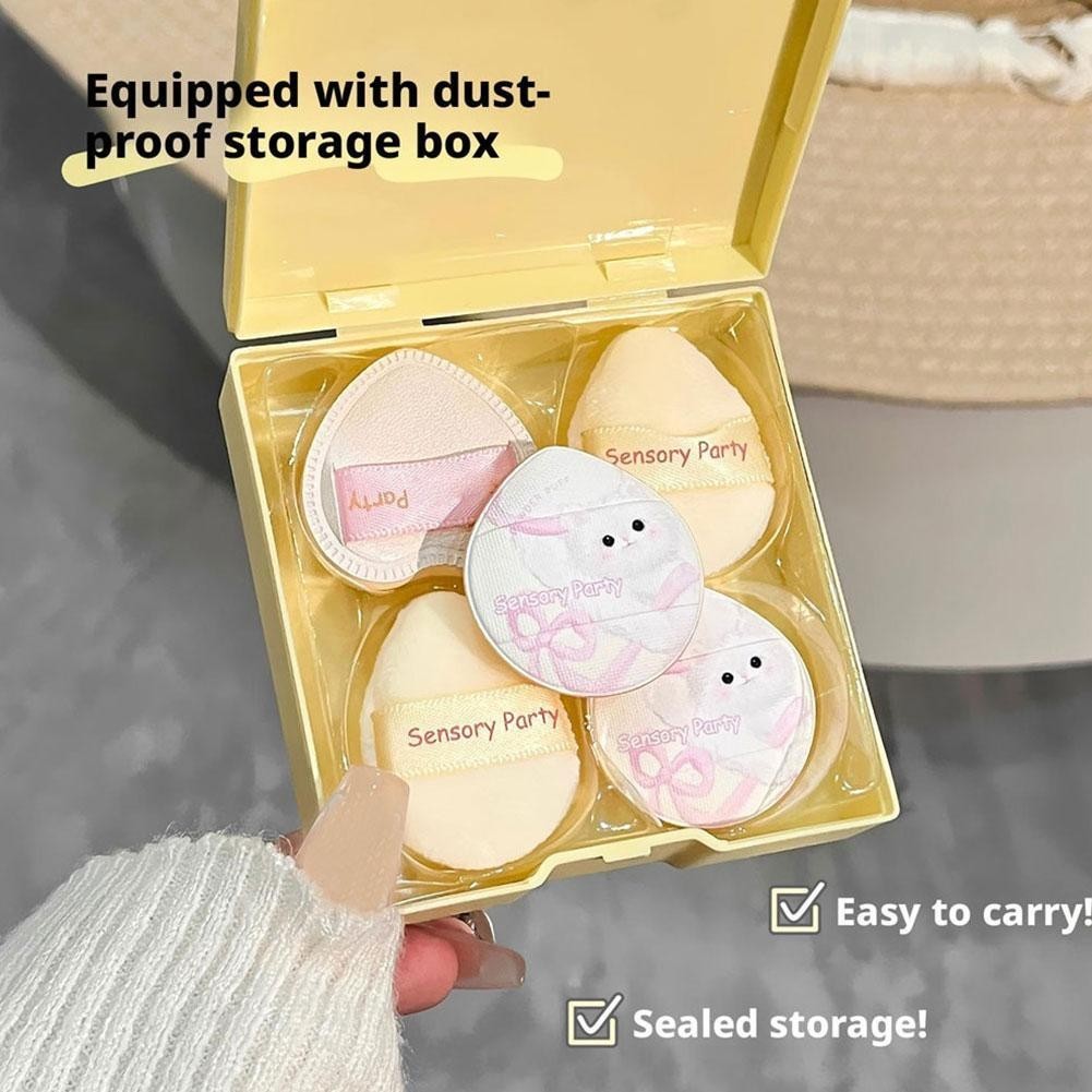 Sensory Party แป้งพัฟชุดลูกแมวน่ารัก Thumb พัฟฟองน้ําแป้งพัฟ Blush ชุดคอนซีลเลอร์ G2m8