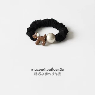 Shimanto ยางรัดผม ตกแต่งน้องหมา สไตล์เกาหลี เครื่องประดับผม สำหรับผู้หญิง
