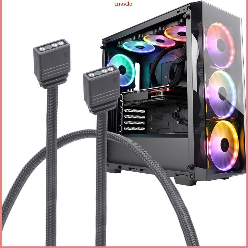 MAVLO 24AWG ARGB Extension Cable สําหรับแฟนๆ ARGB และไฟ LED Strip 3 Pin Connectors