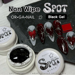 Non wipe SPOT Black Gel เนื้อเจลสีดำ Organail สำหรับขัดผงเล็บโดยเฉพาะ 5g -NT nail