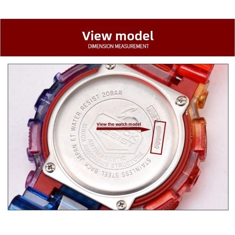 16*29 มม.สําหรับ GA-150/200/201/300/310 สายรัดซิลิโคนอ่อนนุ่ม Band กีฬานาฬิกาพลาสติกอุปกรณ์เสริม, - รูปที่ 5