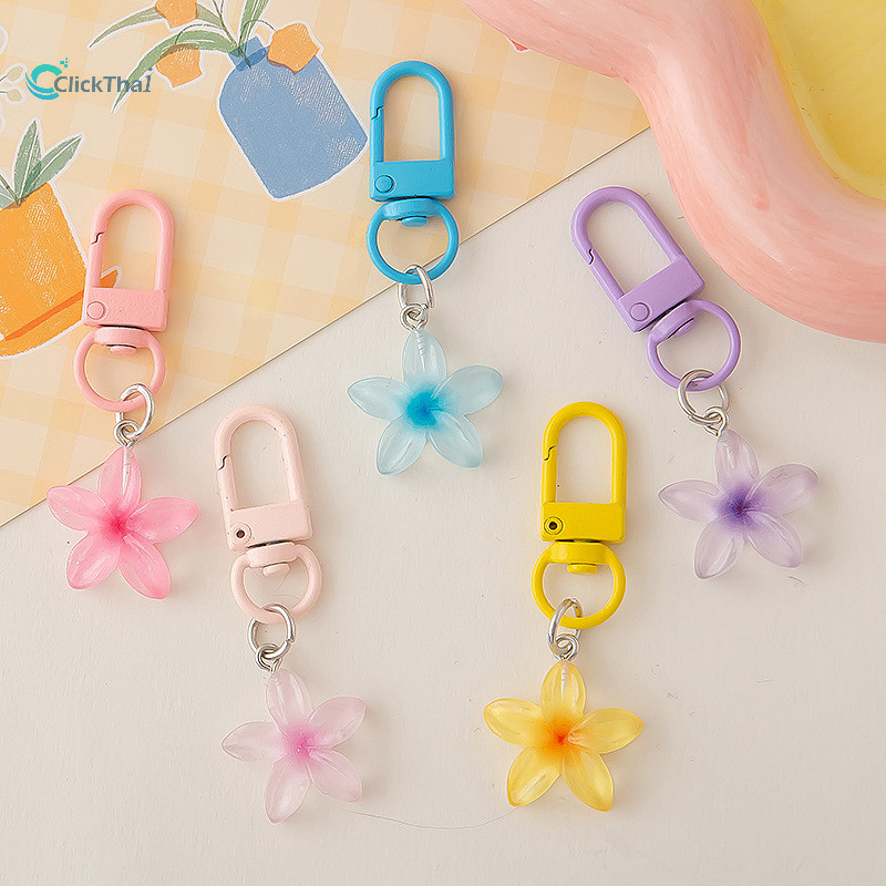 สีสันสดใสดอกไม้เล็ก ๆ พวงกุญแจ ins ลมสาวหัวใจน่ารักกระเป๋าจี้สำหรับคู่รัก ๆ ความรักจี้กรณีโทรศัพท์จี้หูฟังตกแต่ง